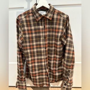 Anian Mens Sunday Flannel button down